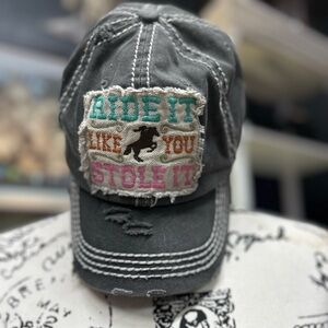 Woman’s Distressed Gray Cap